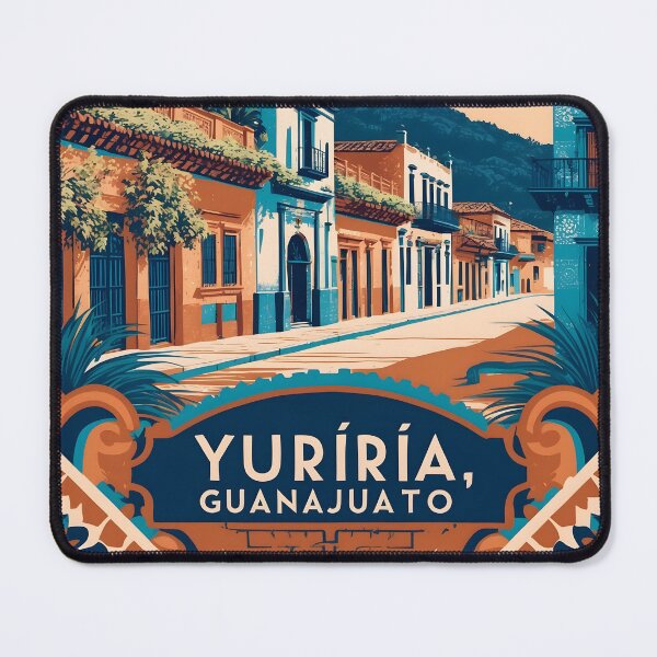 Item preview, Yuriria Guanajuato Mexico Magic Town Vintage Travel Tourism designed and sold by TravelersGems.