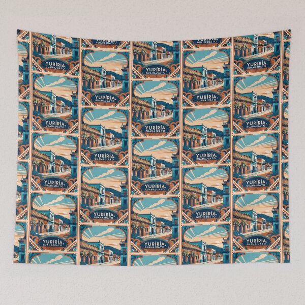 Item preview, Yuriria Guanajuato Mexico Magic Town Vintage Travel Tourism designed and sold by TravelersGems.