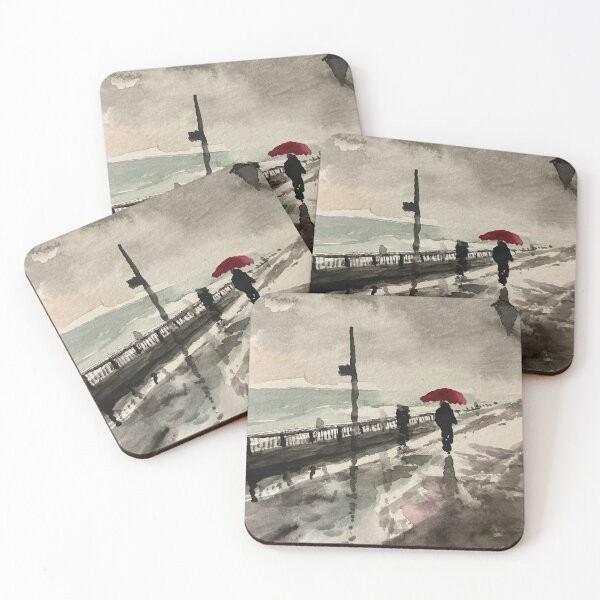 Item preview, Rainy Day At The Boardwalk designed and sold by TheArtCave.