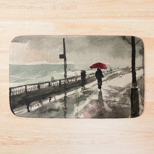 Item preview, Rainy Day At The Boardwalk designed and sold by TheArtCave.