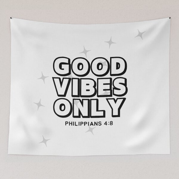 Item preview, Good Vibes Only - Philippians 4:8 designed and sold by ebocraft.