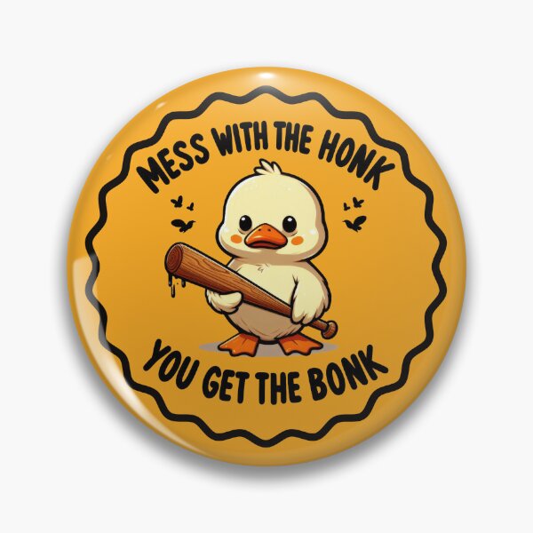 Item preview, Dangerous Duck: 'Mess with the Honk, You Get the Bonk' - Cute and Tough Duck Design designed and sold by Ali Doodles.