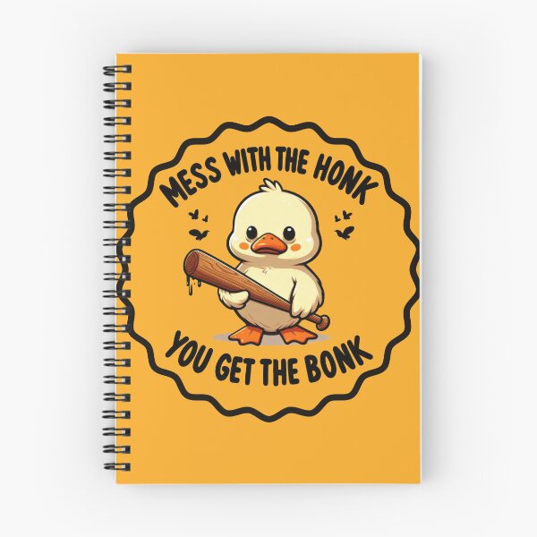 Item preview, Dangerous Duck: 'Mess with the Honk, You Get the Bonk' - Cute and Tough Duck Design designed and sold by Ali Doodles.