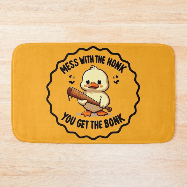 Item preview, Dangerous Duck: 'Mess with the Honk, You Get the Bonk' - Cute and Tough Duck Design designed and sold by Ali Doodles.