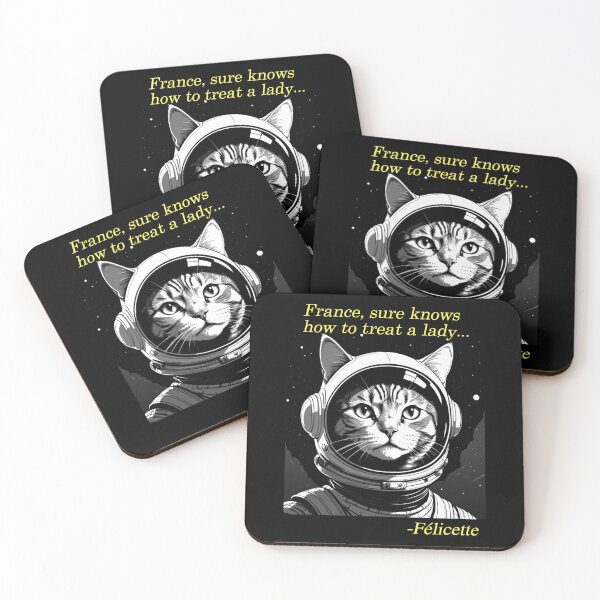 Item preview, France's feline astronaut designed and sold by Nas-T-Shirt-Co.