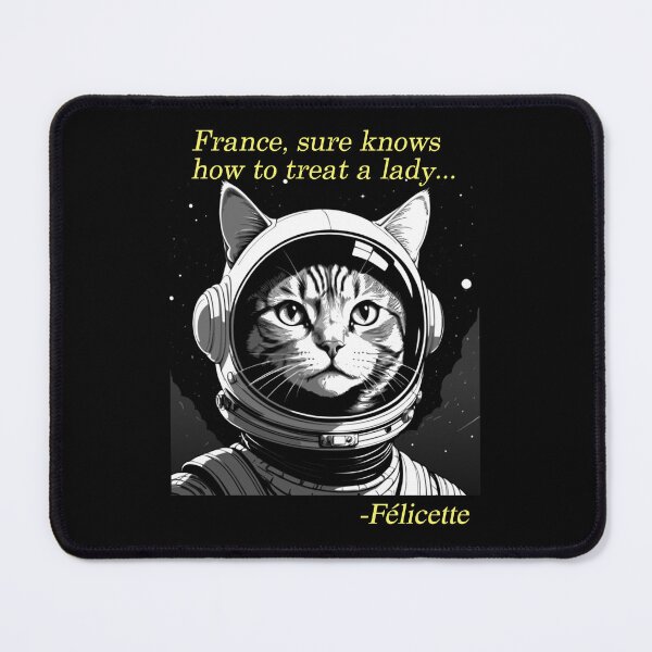 Item preview, France's feline astronaut designed and sold by Nas-T-Shirt-Co.