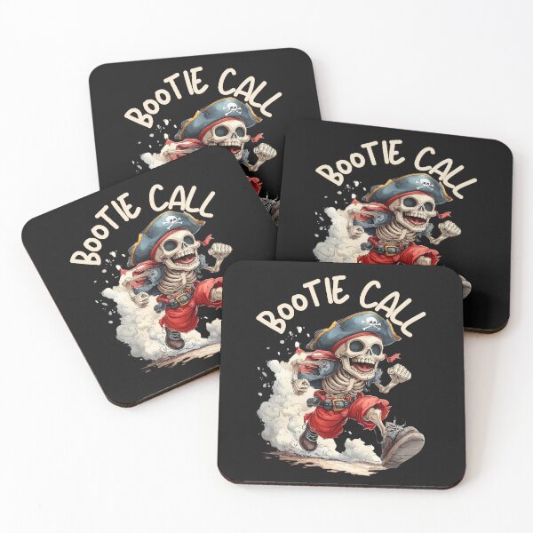 Item preview, Pirate Skeleton Bootie Call Funny Pirate Lover Graphic designed and sold by MTJ-Mushrooms.