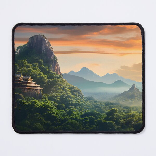 Item preview, Majestic Heights: Ancient Temple in the Mountains designed and sold by GreenInkXpress.