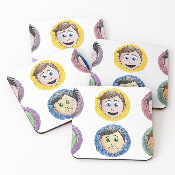 Item preview, drawing style isolated design set people expressions  designed and sold by Creative88Art.