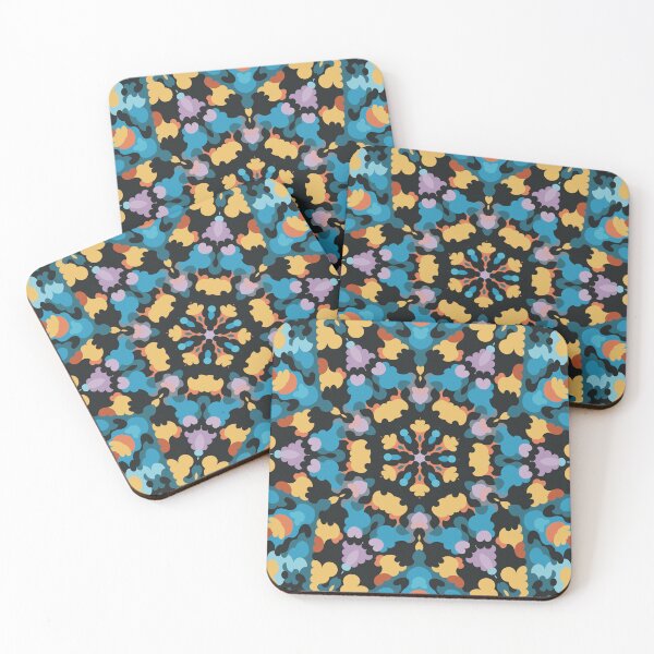 Item preview, Retro Mandala Yellow Blue and Orange designed and sold by WormholeOrbital.