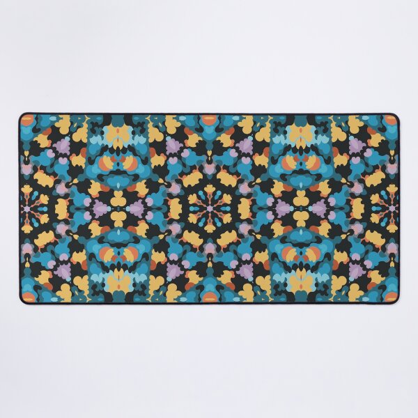 Item preview, Retro Mandala Yellow Blue and Orange designed and sold by WormholeOrbital.