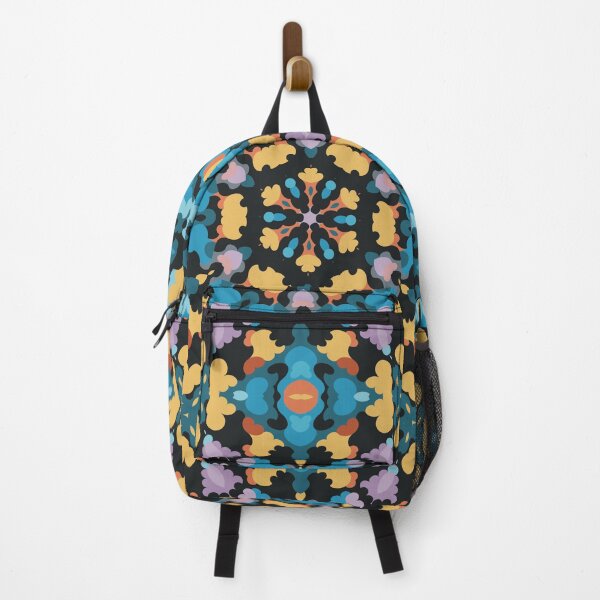 Item preview, Retro Mandala Yellow Blue and Orange designed and sold by WormholeOrbital.