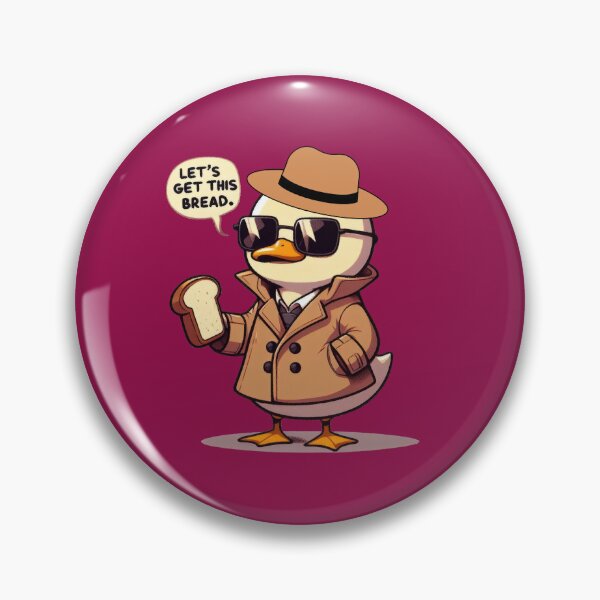 Item preview, Inspector Duck: 'Let's Get This Bread' - Cute and Mysterious Duck Design designed and sold by Ali Doodles.