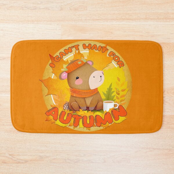 Item preview, I can't wait for Autumn capybara designed and sold by FotoBuda.