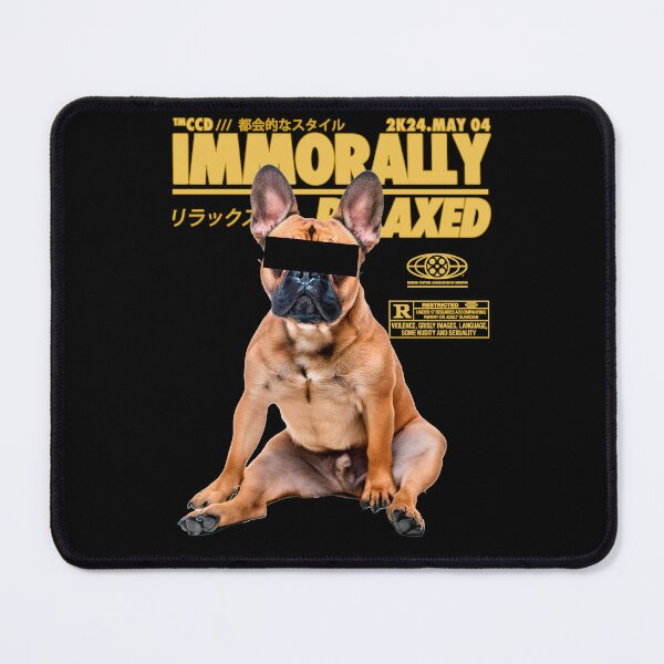 Item preview, Immorally Relaxed: French Bulldog in Carefree Mode designed and sold by Frenchie Fever.