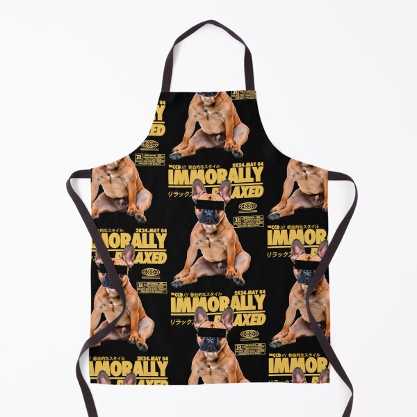 Item preview, Immorally Relaxed: French Bulldog in Carefree Mode designed and sold by Frenchie Fever.