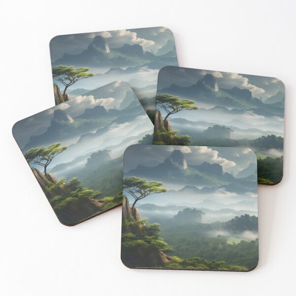 Item preview, Majestic Heights: Ancient Temple in the Mountains designed and sold by GreenInkXpress.