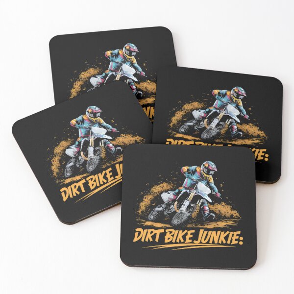 Item preview, Dirt Bike Motocross Motorcycle -"Epic Dirt Bike Adventure: Braaap and Beyond" designed and sold by stickercuffs.