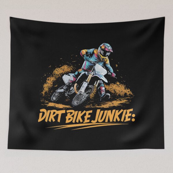 Item preview, Dirt Bike Motocross Motorcycle -"Epic Dirt Bike Adventure: Braaap and Beyond" designed and sold by stickercuffs.