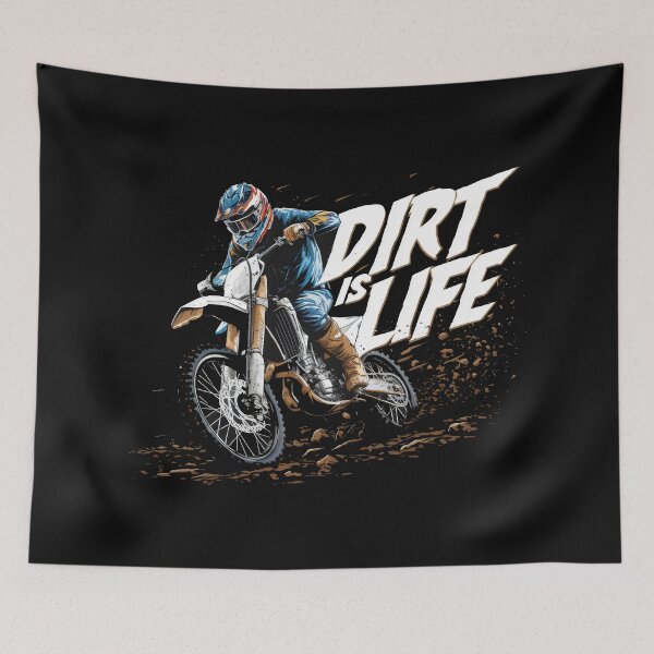 Item preview, Dirt Bike Motocross Motorcycle -"Motocross Mayhem: Conquer the Dirt" designed and sold by stickercuffs.