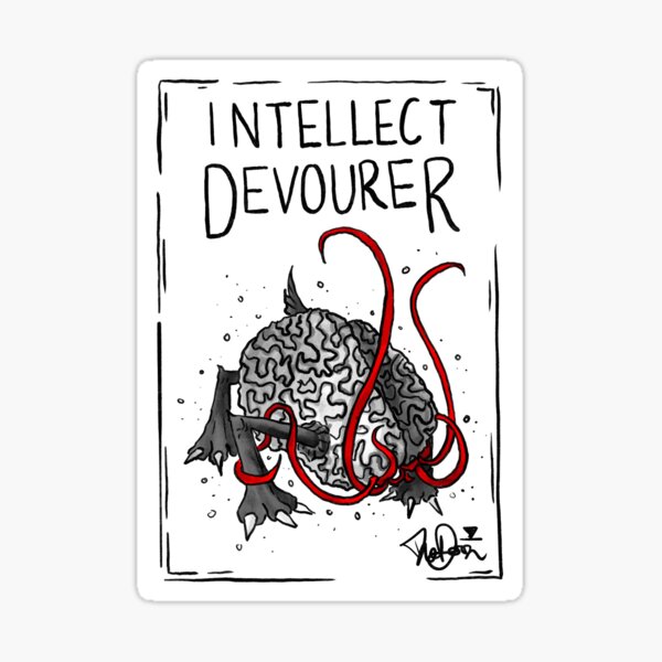Item preview, Monster Manual Alphabet: Intellect Devourer designed and sold by TheDoodlemancer.