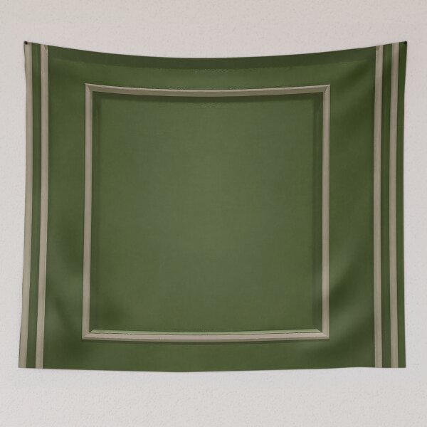 Item preview, Simple Geometric Regency Period Square Abstract Design Green designed and sold by taiche.