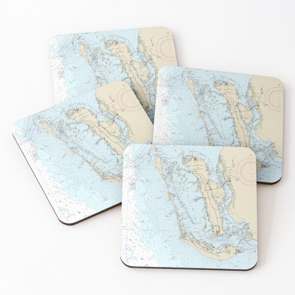 Item preview, Sanibel Island Florida Nautical Chart designed and sold by Futurebeachbum.