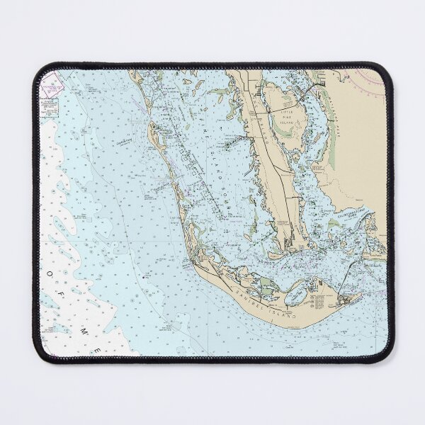 Item preview, Sanibel Island Florida Nautical Chart designed and sold by Futurebeachbum.