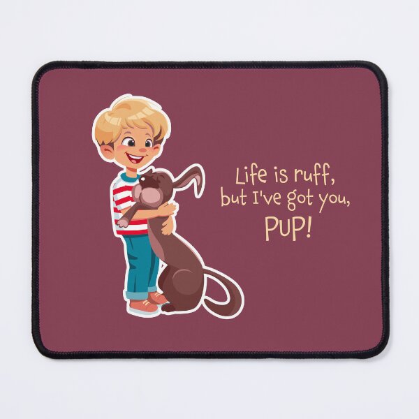Item preview, Boy with dog designed and sold by kavalenkavart.