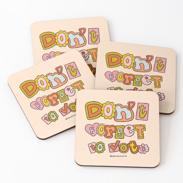 Item preview, Don't Forget to Vote designed and sold by doodlebymeg.