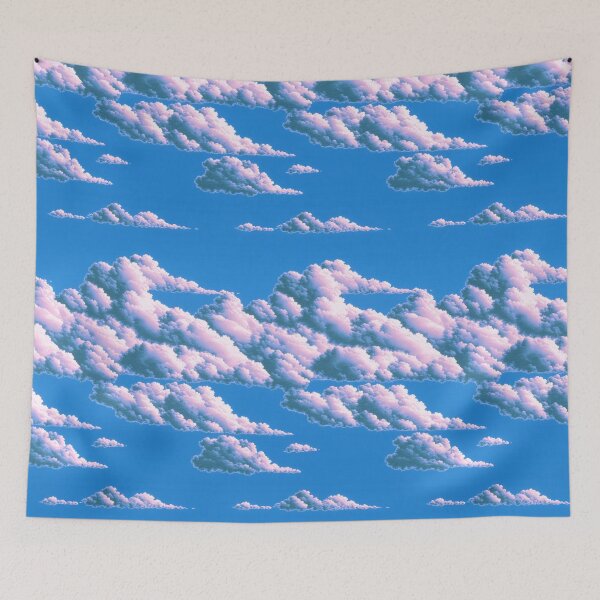 Item preview, Soft Fluffy Clouds Seamless Design designed and sold by patternicco.