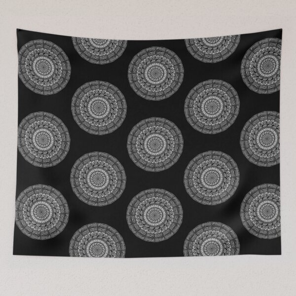 Item preview, Shades of black mandala designed and sold by Enchantress_8 .