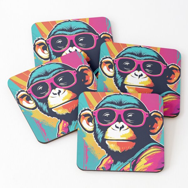 Item preview, Pop Art Monkey with Sunglasses designed and sold by TrendyGalaxy.