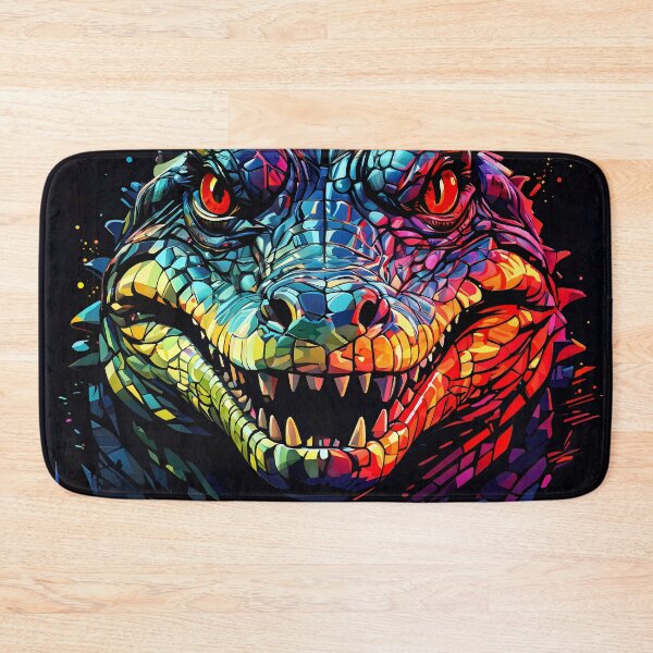 Item preview, WPAP inspired portrait of a Crocodile designed and sold by Petalandfur.