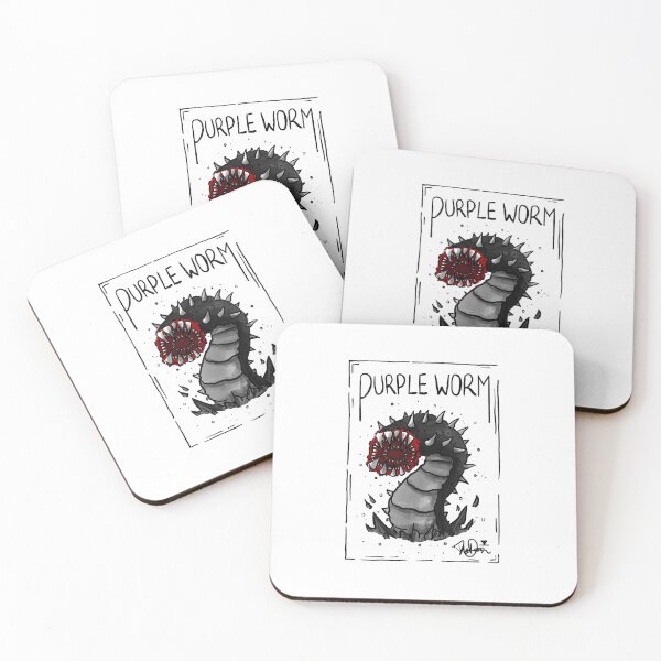 Item preview, Monster Manual Alphabet: purple worm designed and sold by TheDoodlemancer.