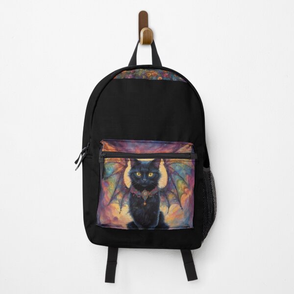 Item preview, Gothic Winged Black Cat Witchy Halloween designed and sold by Spellhorn13.