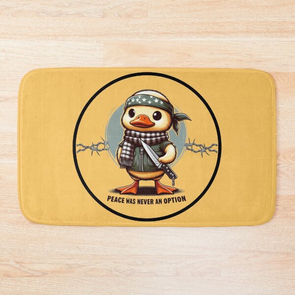 Item preview, Warrior Duck: 'Peace Was Never an Option' - Cute and Fierce Duck Design designed and sold by Ali Doodles.