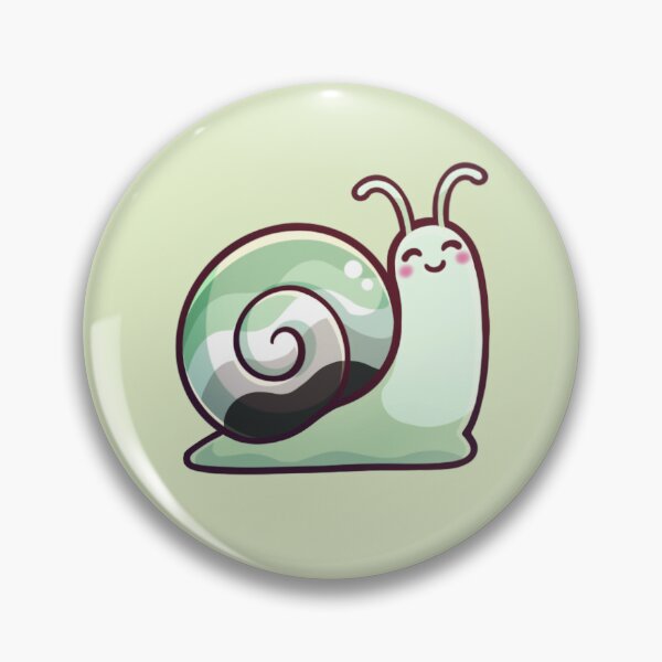Item preview, Cute Happy Green Aro Pride Garden Snail Sticker designed and sold by KatieCrooked.