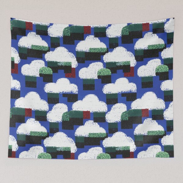 Item preview, Pencil-Drawn Fluffy Clouds Pattern designed and sold by patternicco.