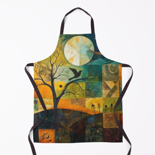 Item preview, Golden Hour Bird - Abstract Nature Collage Art designed and sold by wildvibe.