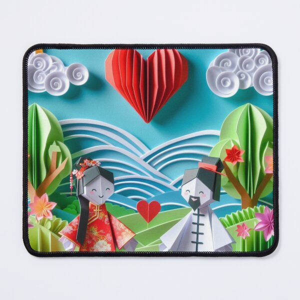 Item preview, Qixi Festival in Origami Style designed and sold by KRTstudio.