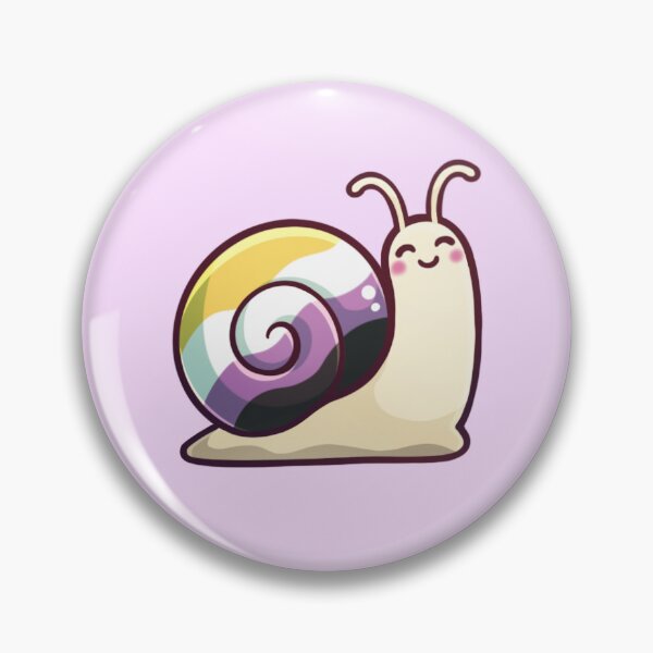 Item preview, Cute Happy Yellow Nonbinary Pride Garden Snail Sticker designed and sold by KatieCrooked.