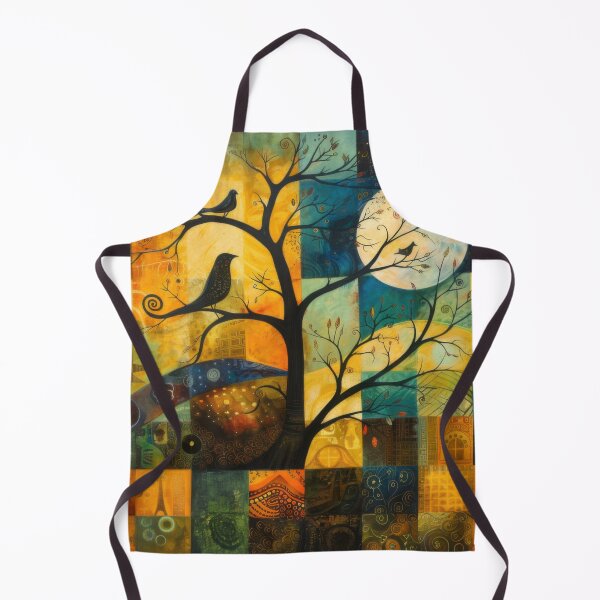 Item preview, Night Birds - Abstract Nature Collage Art designed and sold by wildvibe.