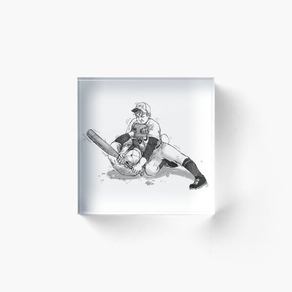 Baseball Choke - home run! Acrylic Block