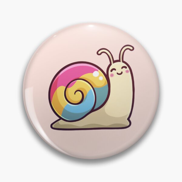 Item preview, Cute Happy Yellow Pan Pride Garden Snail Sticker designed and sold by KatieCrooked.