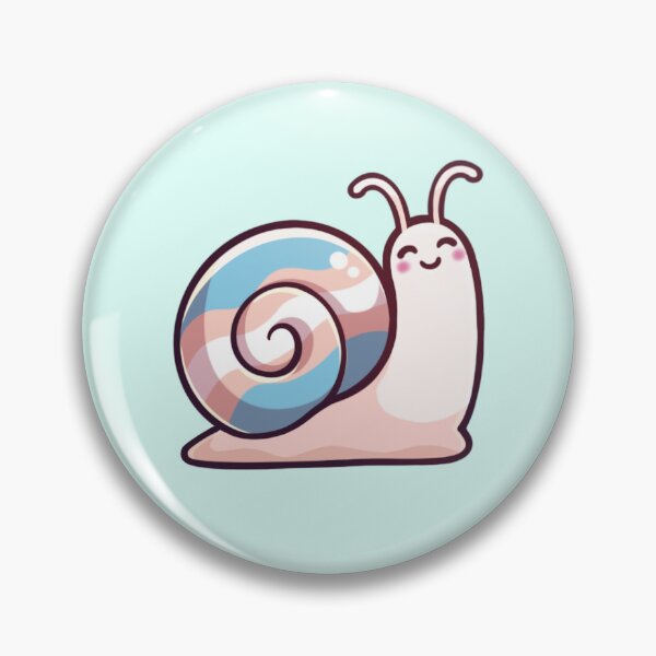 Item preview, Cute Happy Peach Trans Pride Garden Snail Sticker designed and sold by KatieCrooked.