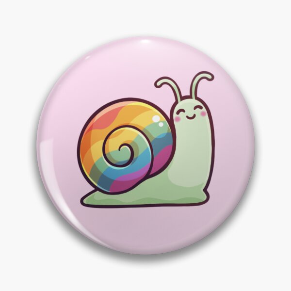 Item preview, Cute Happy Rainbow Pride Garden Snail Sticker designed and sold by KatieCrooked.