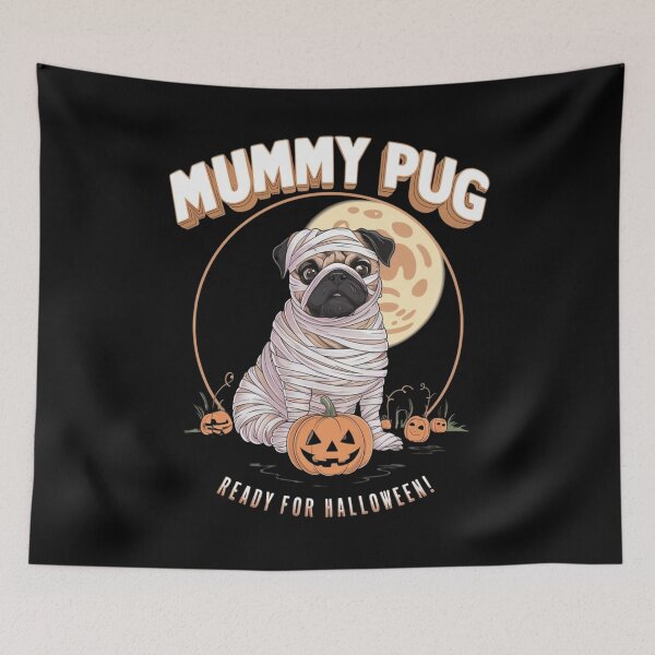 Item preview, Mummy pug - Pugoween designed and sold by JansenGS.
