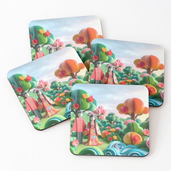 Item preview, Qixi Festival in Origami Style designed and sold by KRTstudio.