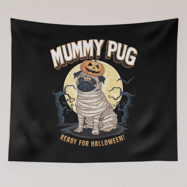 Item preview, Mummy pug - Pugoween designed and sold by JansenGS.